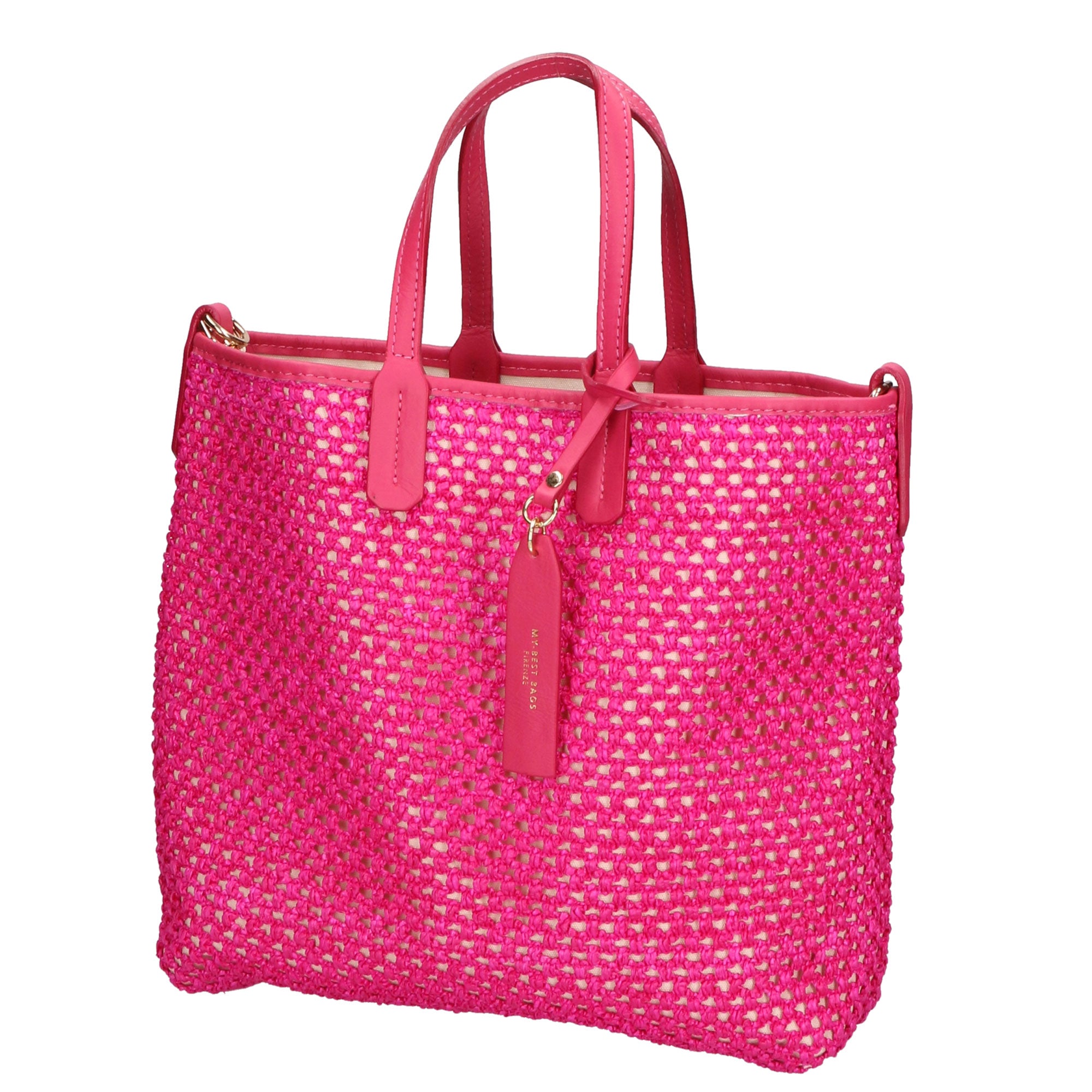 Borsa a mano da donna Paglia & Pelle MYB-7028-SS-309 FUXIA My Best Bag