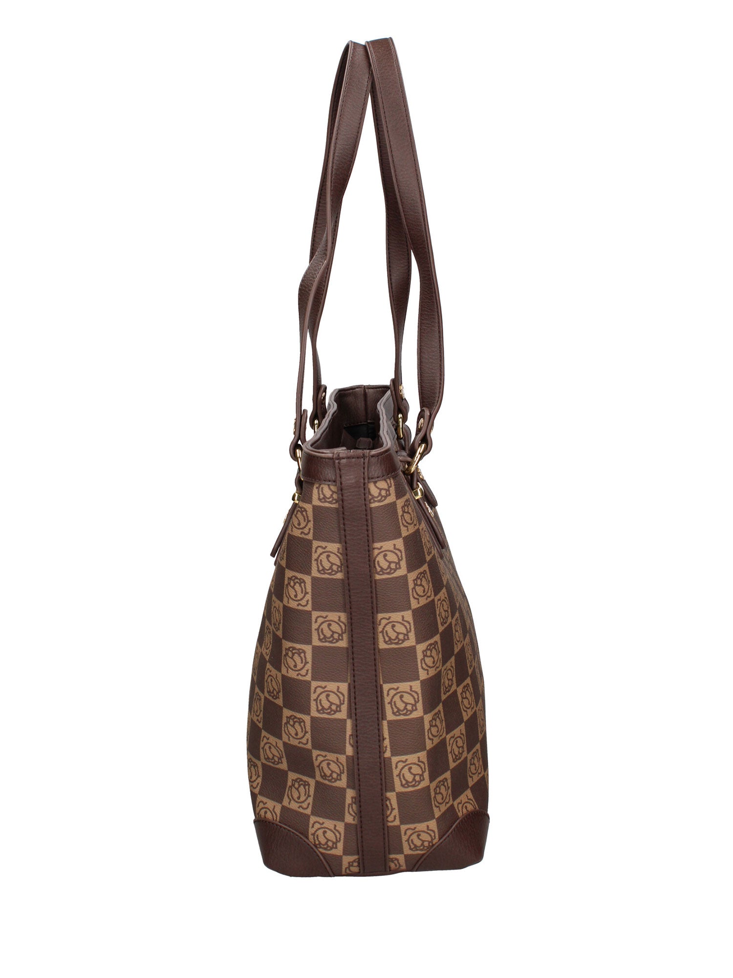 Eridana Prime Borsa a spalla da donna 100% poliuretano B16176-MARRONE Braccialini