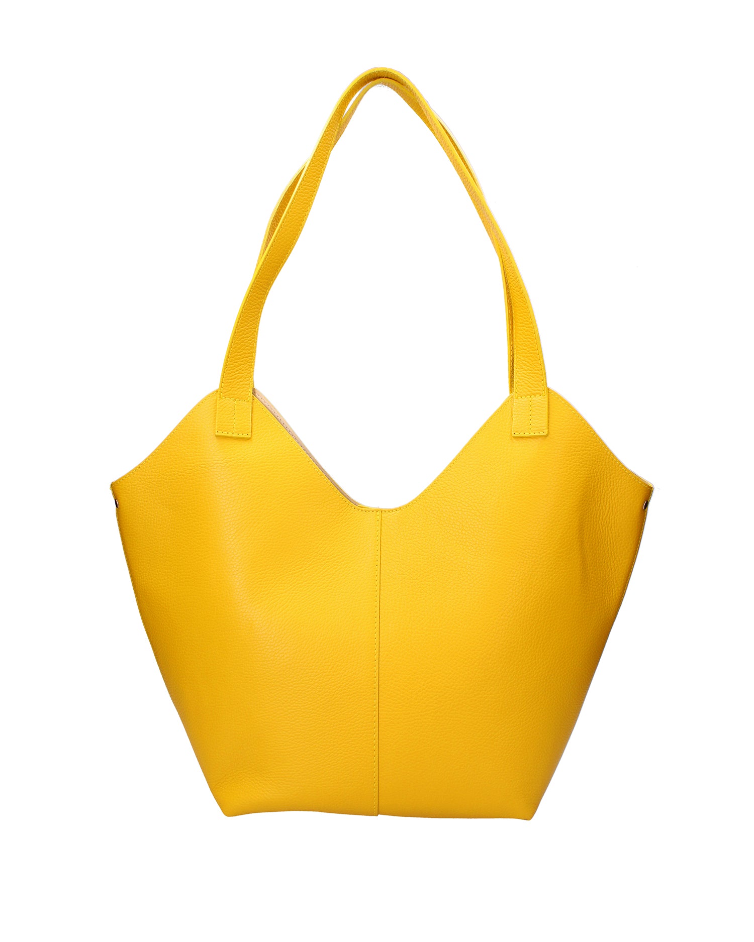 Borsa a mano da donna Vera pelle 07231-D04 GIALLO Roberta Rossi