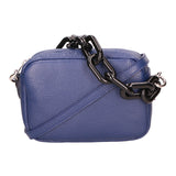 Barbara Borsa a spalla da donna Vera pelle 05706-D24 BLU BLUE Gave Lux