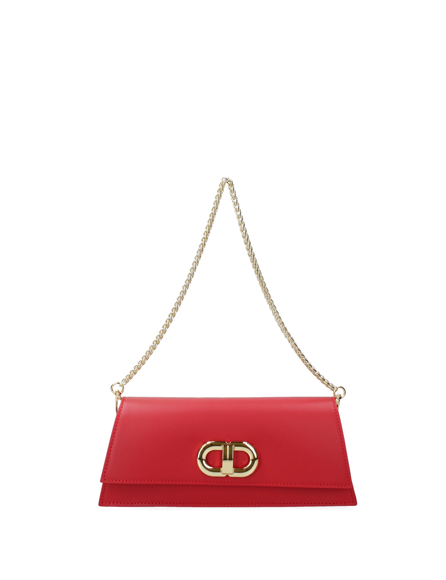 Borsa a spalla da donna Vera pelle 07313-L214 ROSSO Roberta Rossi