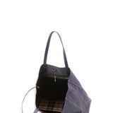 Borsa a mano unisex vera pelle Made in Italy 4611-BLU Alessia Firenze