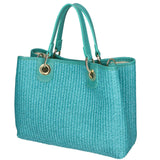 Borsa a mano da donna Paglia & Pelle MYB-05167-SS-179+D30 ACQUA My Best Bag