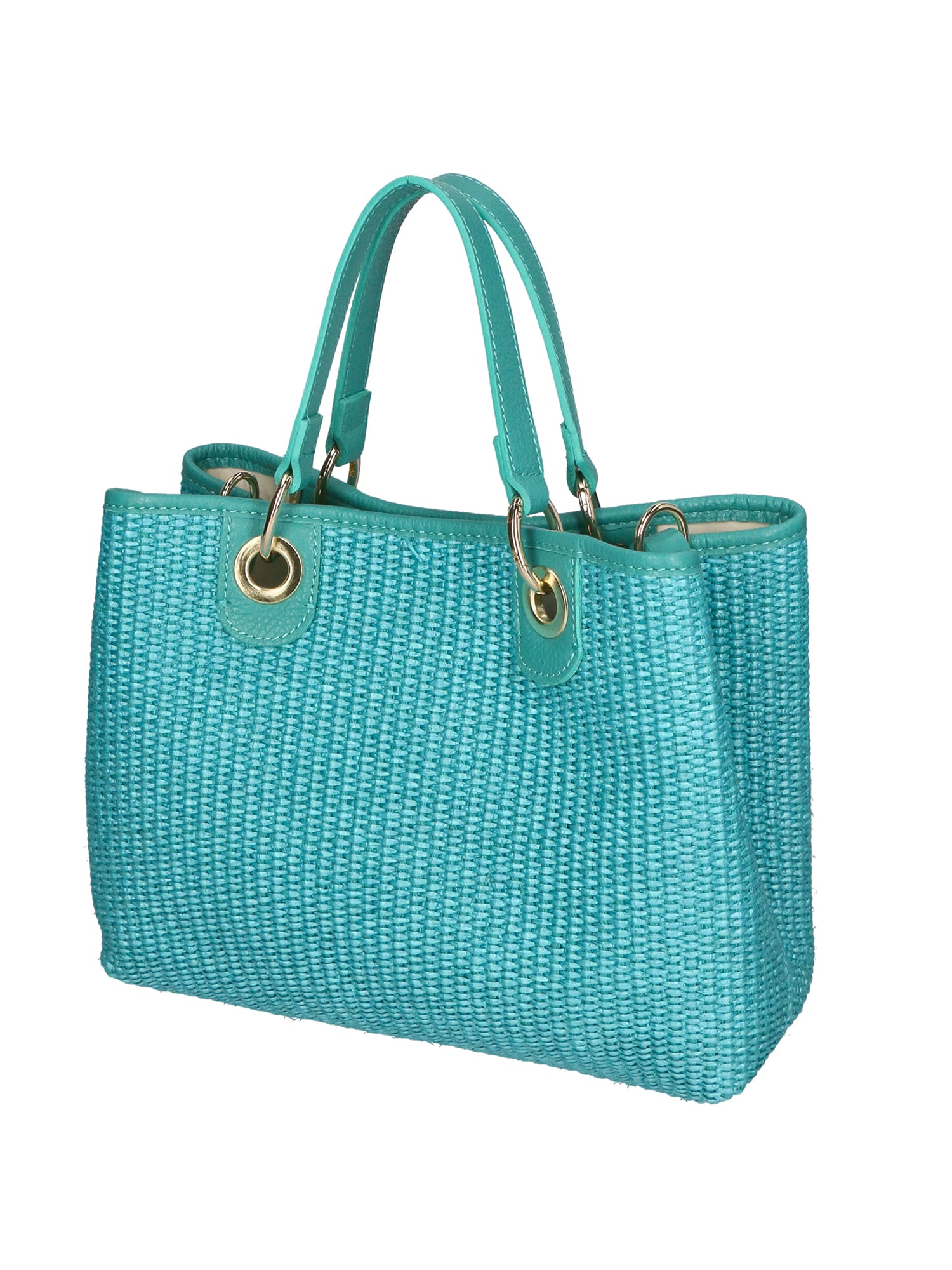 Borsa a mano da donna Paglia & Pelle MYB-05167-SS-179+D30 ACQUA My Best Bag