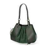 Edera Chic Borsa a mano da donna Vera Pelle 03695-L135 VERDE BOTTIGLIA Chiara Ferretti