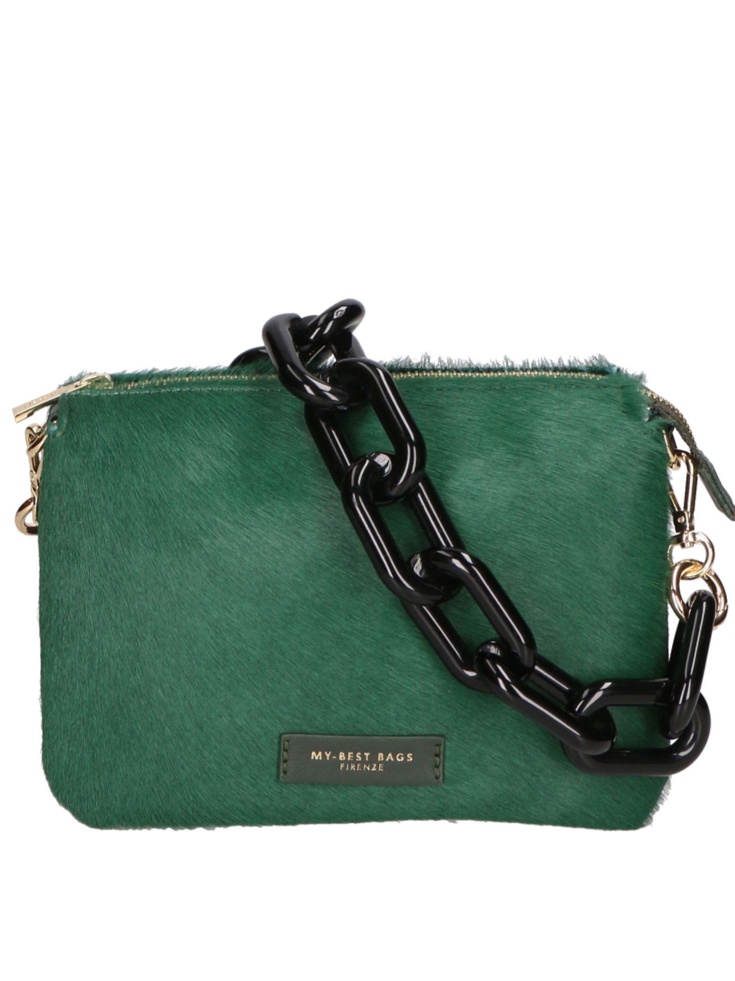 Borsa a spalla da donna Vera pelle di cavallino MYB-8021-FW-FORESTA My Best Bag