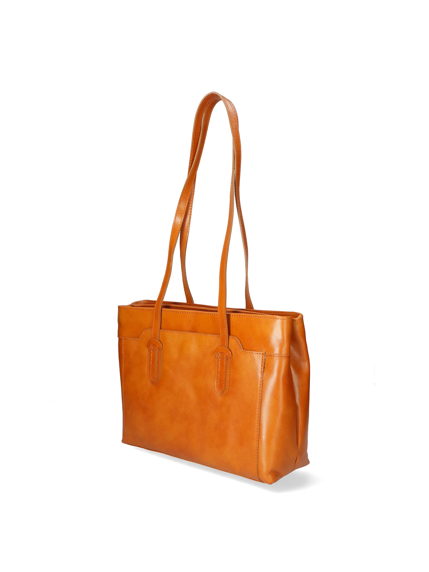 Flora Borsa a spalla da donna Vera pelle 9118-CUOIO Gave Lux