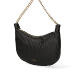 Zelia Nova Borsa a spalla da donna Vera pelle 03818-S28 NERO ORO Chiara Ferretti