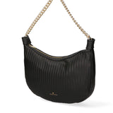 Zelia Nova Borsa a spalla da donna Vera pelle 03818-S28 NERO ORO Chiara Ferretti