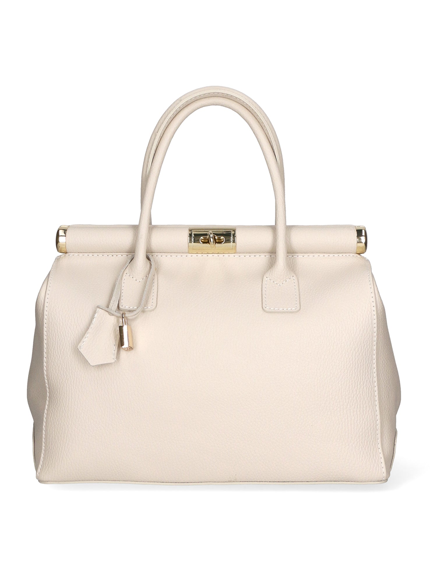 Aleria Borsa a mano da donna Vera pelle 8005-D37 LATTE Gave Lux