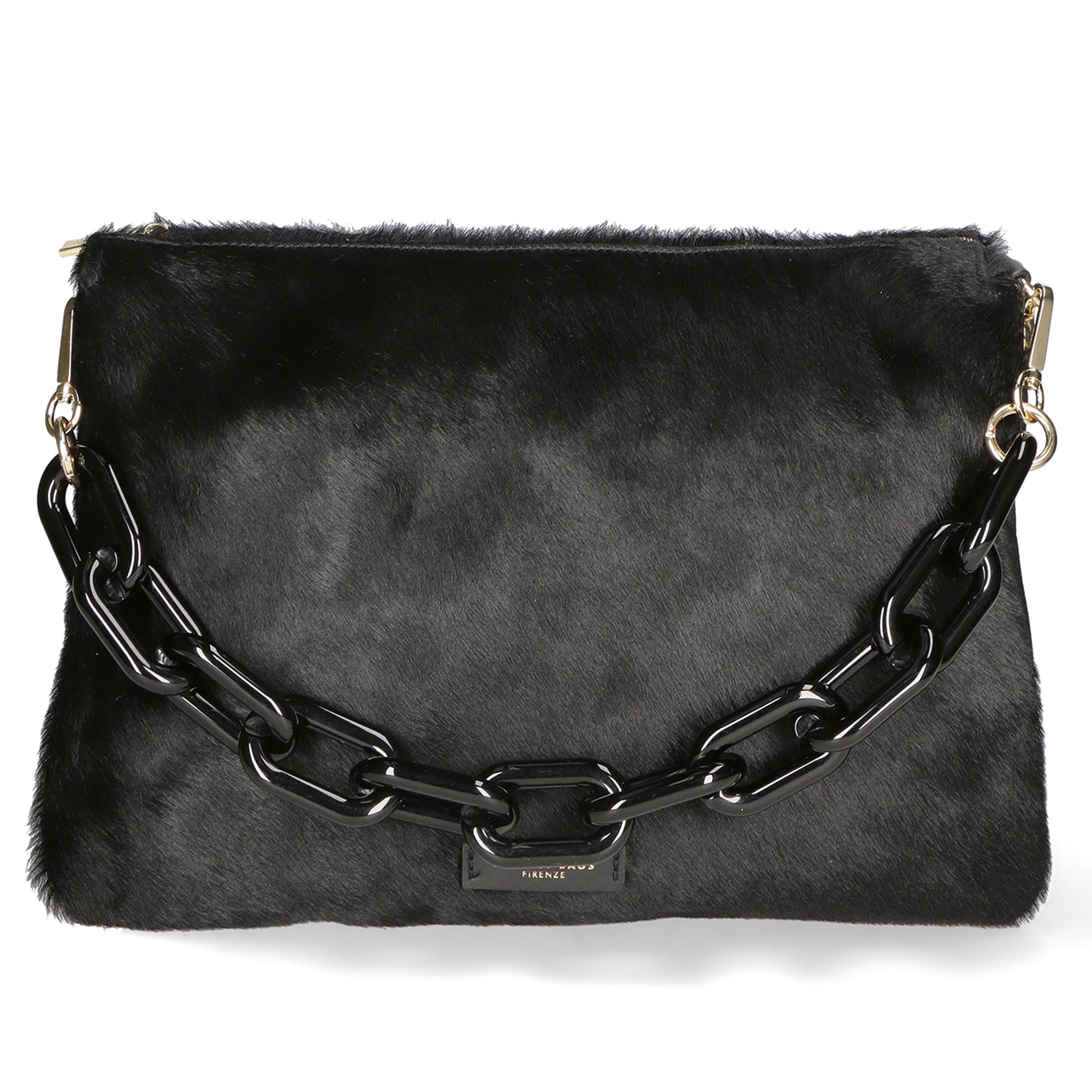 Borsa a tracolla da donna Vera pelle MYB-8017-FW-NERO My Best Bag