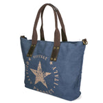 Sabrina Borsa a mano da donna 100% poliestere 8152-BLU Gave Lux