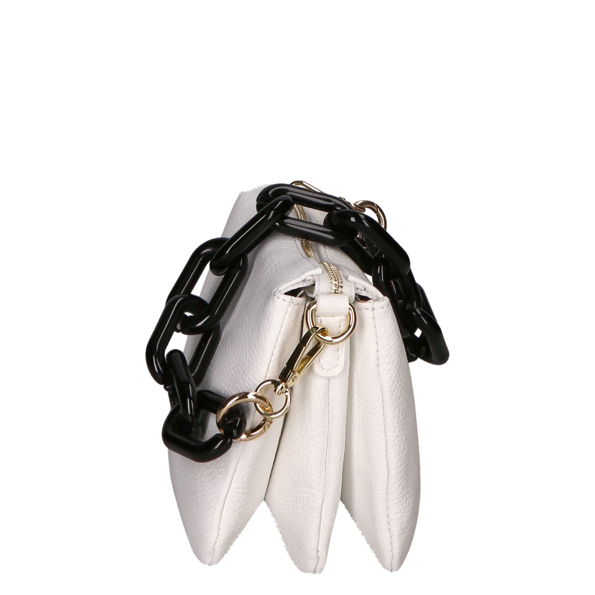Borsa a tracolla da donna Vera pelle MYB-7024-SS-BIANCO My Best Bag