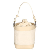 Borsa a secchiello da donna Misto pelle e tessuto MYB-05166-SS-148+S03 BEIGE My Best Bag