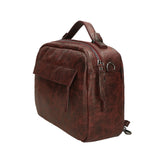 Vera Pelle 6542-BORDO BORDEUX Borsa a mano unisex Modello Avelon Gave Lux