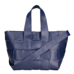 Borsa a mano da donna 100% vera pelle MYB-6025-FW-8864 BLU My Best Bag