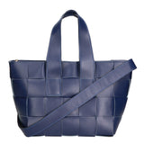 Borsa a mano da donna 100% vera pelle MYB-6025-FW-8864 BLU My Best Bag