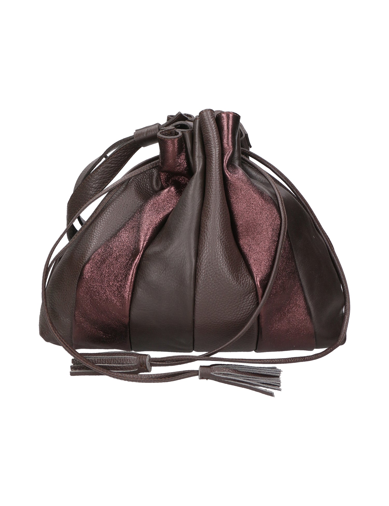 Nunzia Borsa a spalla da donna Vera pelle 576042-T.MORO DARK BROWN Gave Lux
