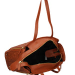 Valoria Pro Borsa a spalla da donna 100% poliuretano B16890GR-MARRONE Braccialini