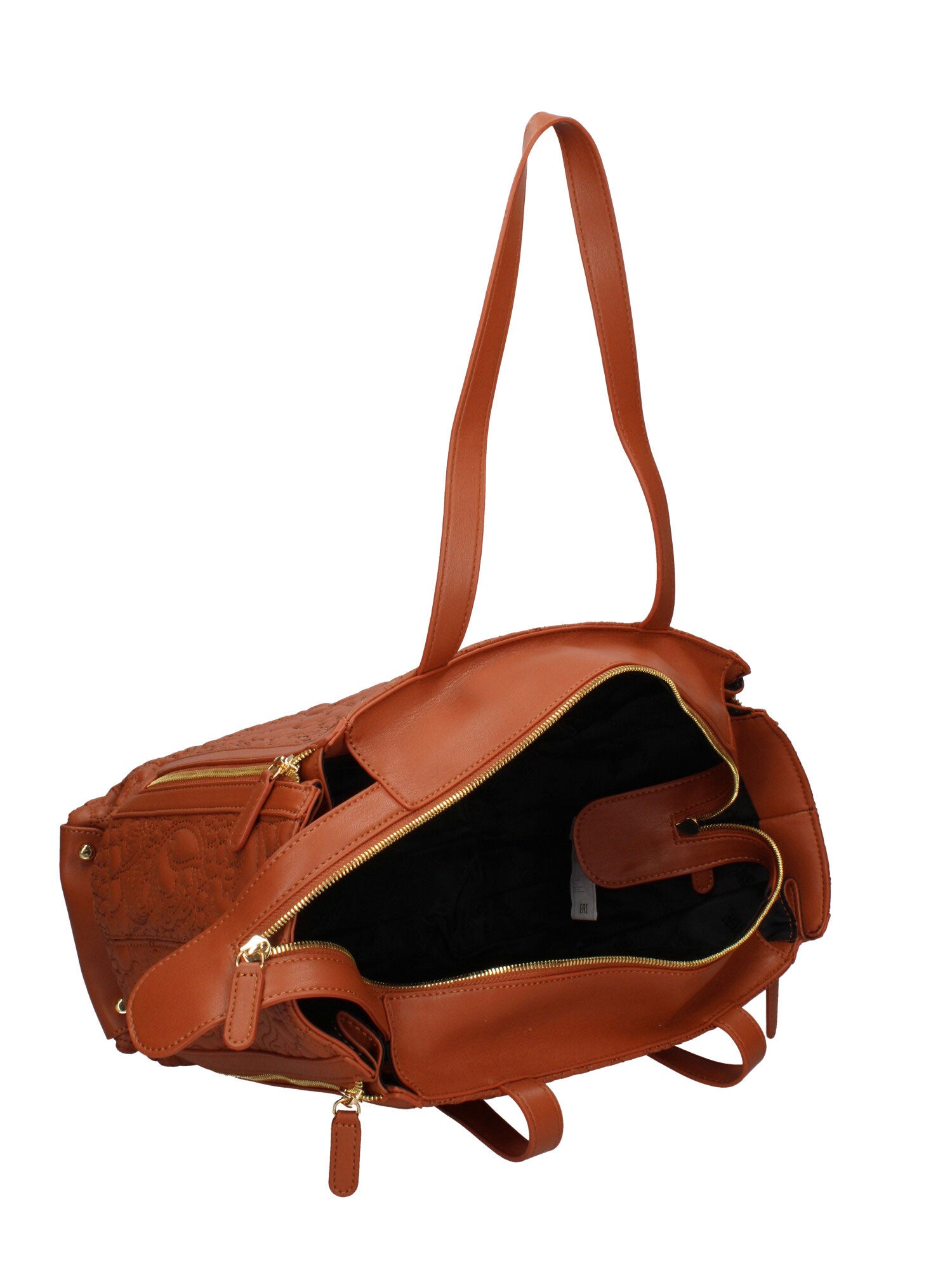 Valoria Pro Borsa a spalla da donna 100% poliuretano B16890GR-MARRONE Braccialini