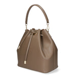 Erina Borsa a mano da donna Vera pelle 8073-L134 TAUPE SCURO Gave Lux