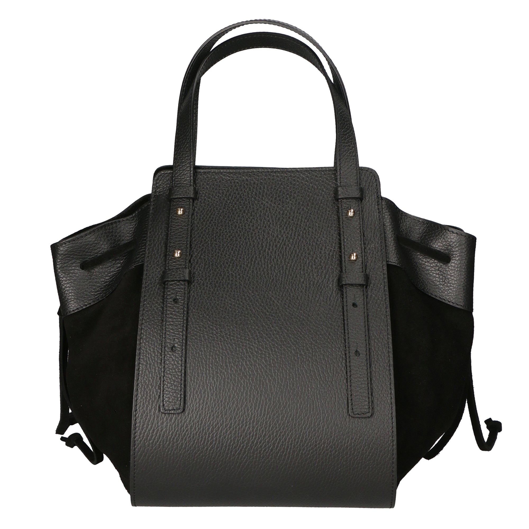 Borsa a mano da donna Vera pelle e suede MYB-8032-FW-NERO My Best Bag