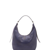 Borsa a spalla da donna 100% vera pelle 4607-BLU Alessia Firenze