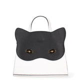 Arancia Borsa a mano da donna 100% pelle 8969-BIANCO+NERO Gave Lux