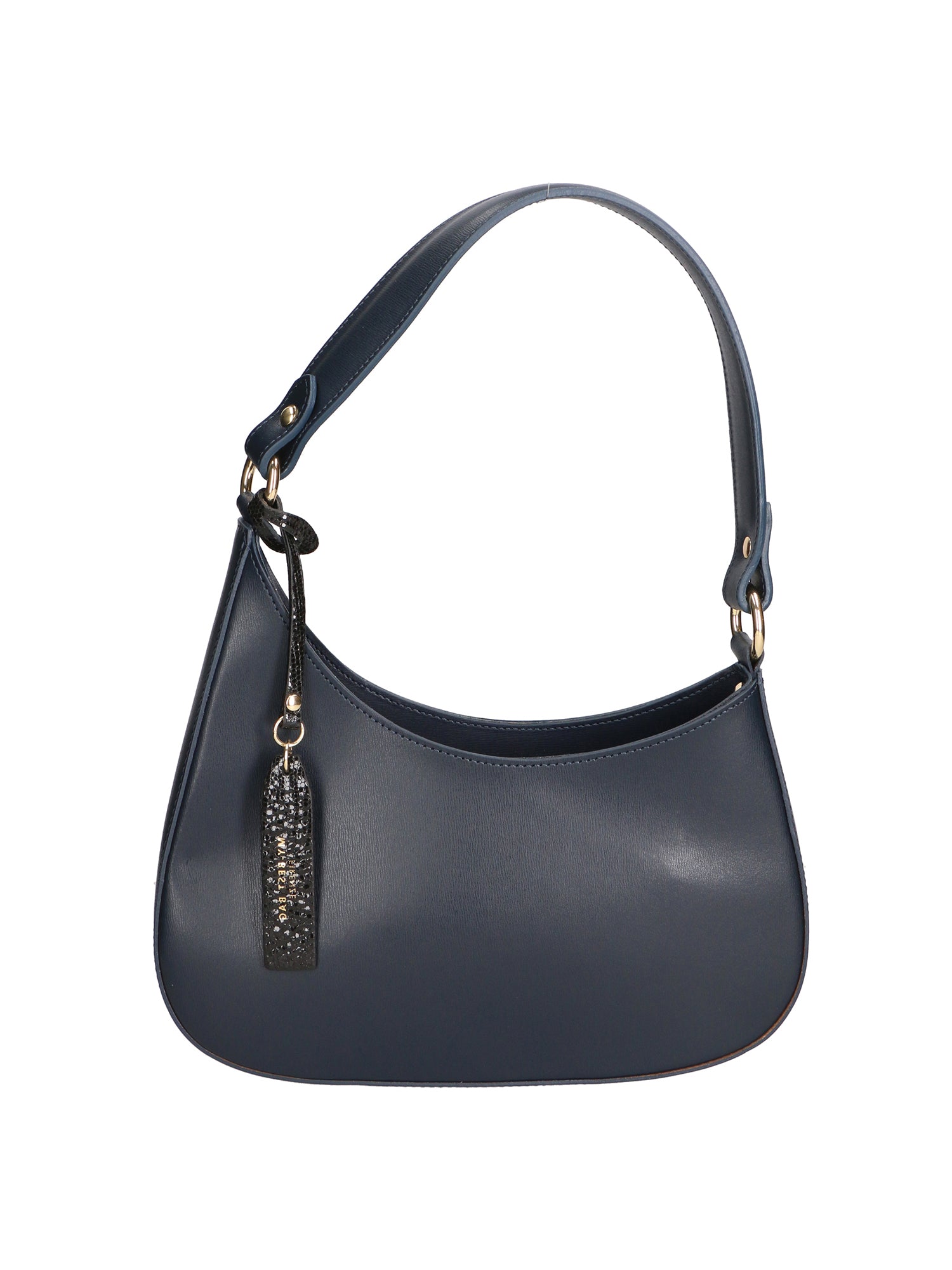 Borsa a spalla da donna Vera pelle MYB-05254-SS-BLU B26 My Best Bag