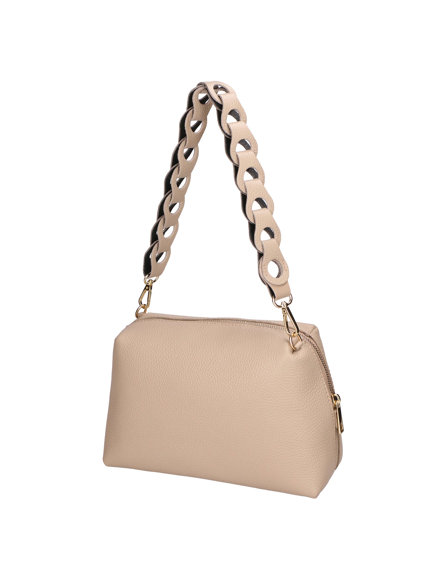 Livia Borsa a spalla da donna Vera pelle 06443-CAPPUCCINO Gave Lux