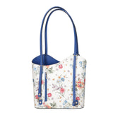 Elsa Borsa a spalla da donna Vera pelle 80056-D22 BLUETTE ROYAL BLU Gave Lux