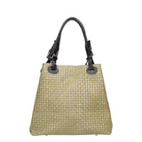 Araminta Borsa Shopper da donna Vera Pelle 80047-025 VERDE MILITARE Gave Lux