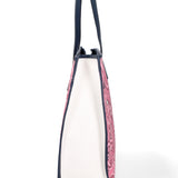 Taormina Borsa a spalla da donna Tela + Vera Pelle 5370-7-L318 BLU NAVY Gave Lux