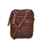 Borsa a tracolla da uomo Vera pelle RFID HILB-3192W-T.MORO Hill Burry