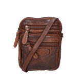 Borsa a tracolla da uomo Vera pelle RFID HILB-3192W-T.MORO Hill Burry