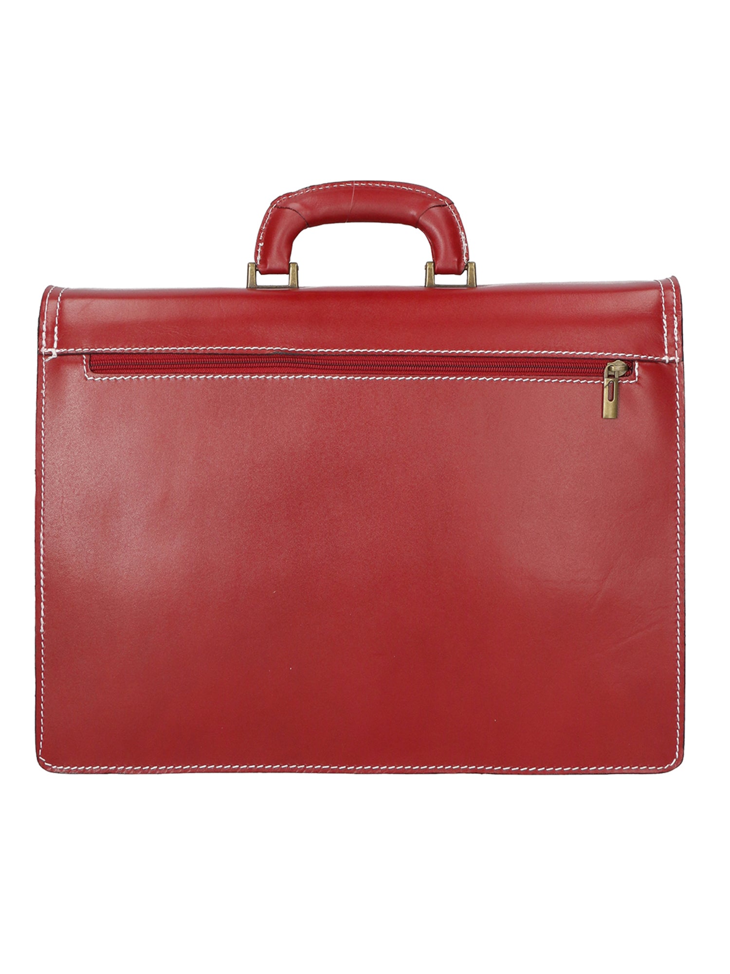 Cesare Borsa da lavoro uomo Vera pelle 7002-ROSSO Gave Lux