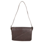 Azzurra Borsa a spalla da donna Vera pelle croco 05699-C23 T.MORO Gave Lux