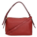 Vivienne Borsa a spalla da donna Vera pelle 06674-D10 RUBINO + D34 BORD Gave Lux