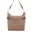 Vera pelle 04163-L134 TAUPE SCURO +SC11 TAUPE SCURO Borsa a spalla da donna Elowen Ultra Chiara Ferretti