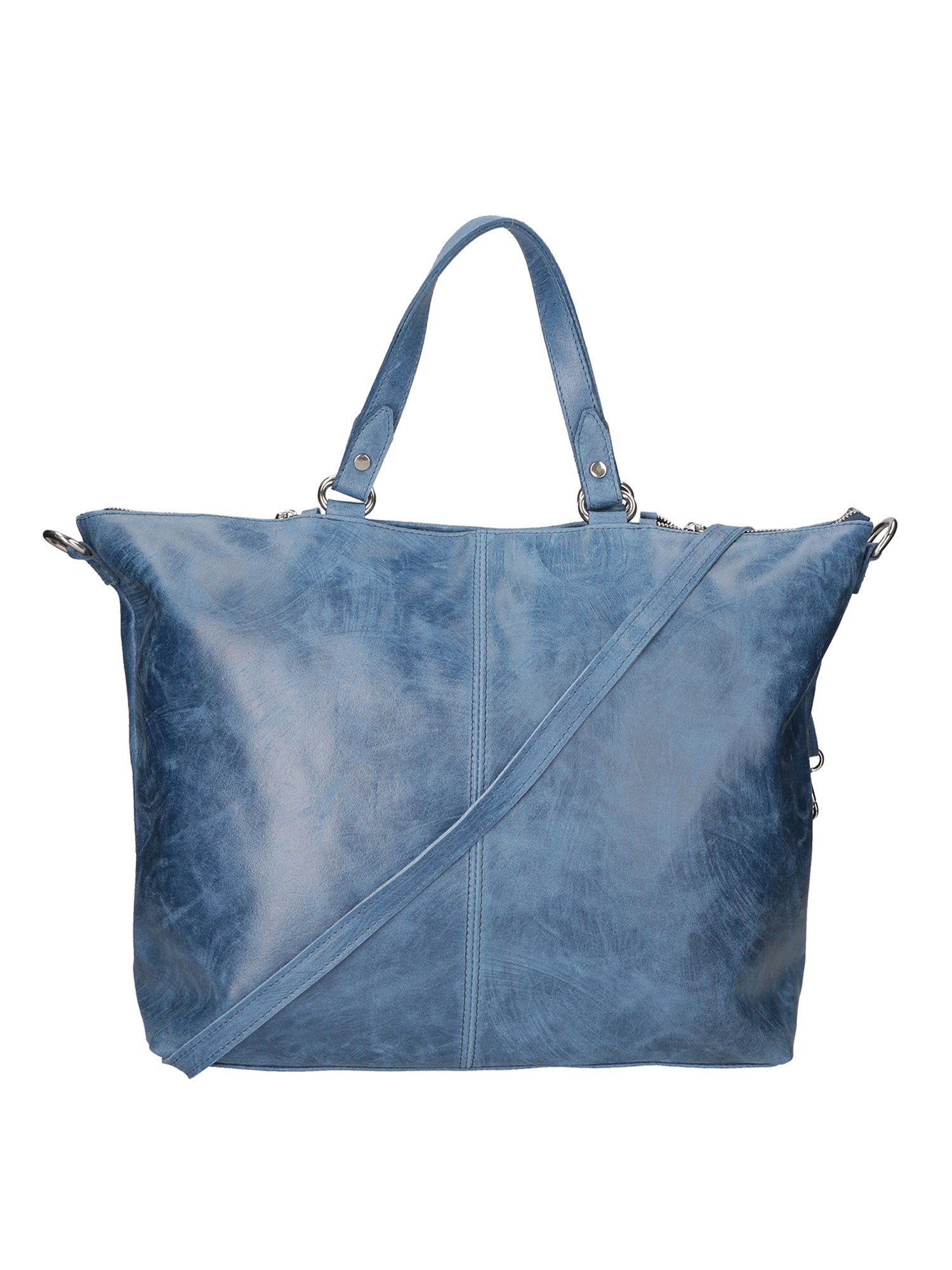 Elisamaria Borsa a spalla da donna Vera pelle 80055-BLU Gave Lux