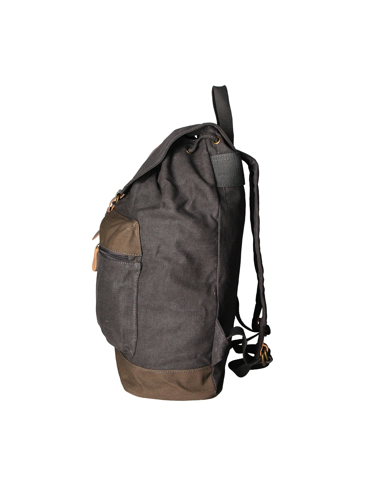 Mavi’ ZG3013-NERO BLACK Zaino unisex in canvas e vera pelle Gave Lux