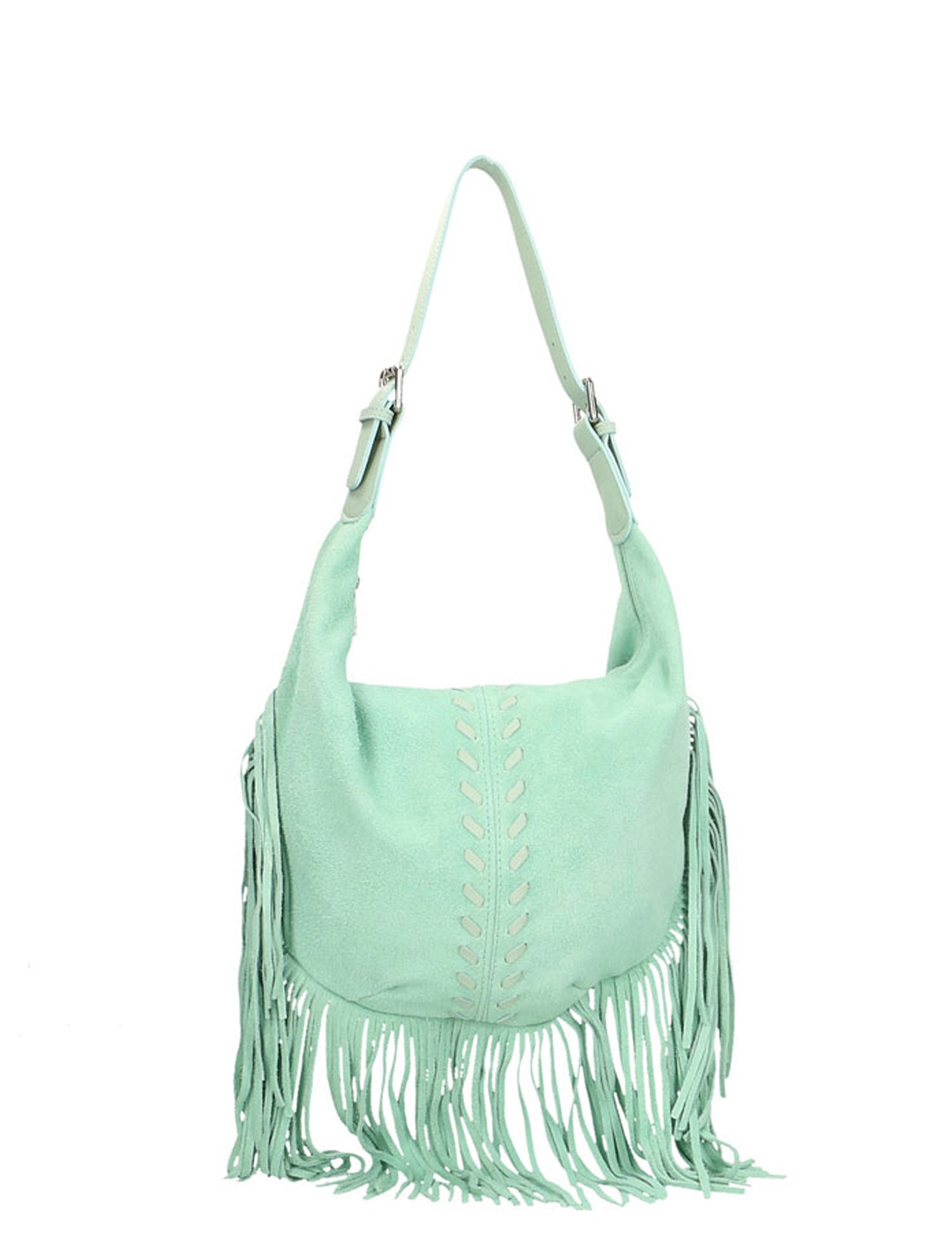 Zefira Borsa a spalla da donna Pelle Scamosciata 8630-MARINA Gave Lux