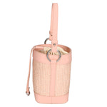 Borsa a secchiello da donna Misto pelle e tessuto MYB-05166-SS-506+S13 ROSA My Best Bag