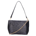 Lorelei Borsa a spalla da donna Vera pelle croco 06498-013 BLU NAVY Gave Lux