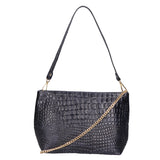 Lorelei Borsa a spalla da donna Vera pelle croco 06498-013 BLU NAVY Gave Lux