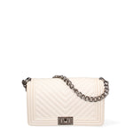 Borsa a mano da donna 100% Pvc FLAT-M 24-WHITECAP - BRUSH CDF Marc Ellis