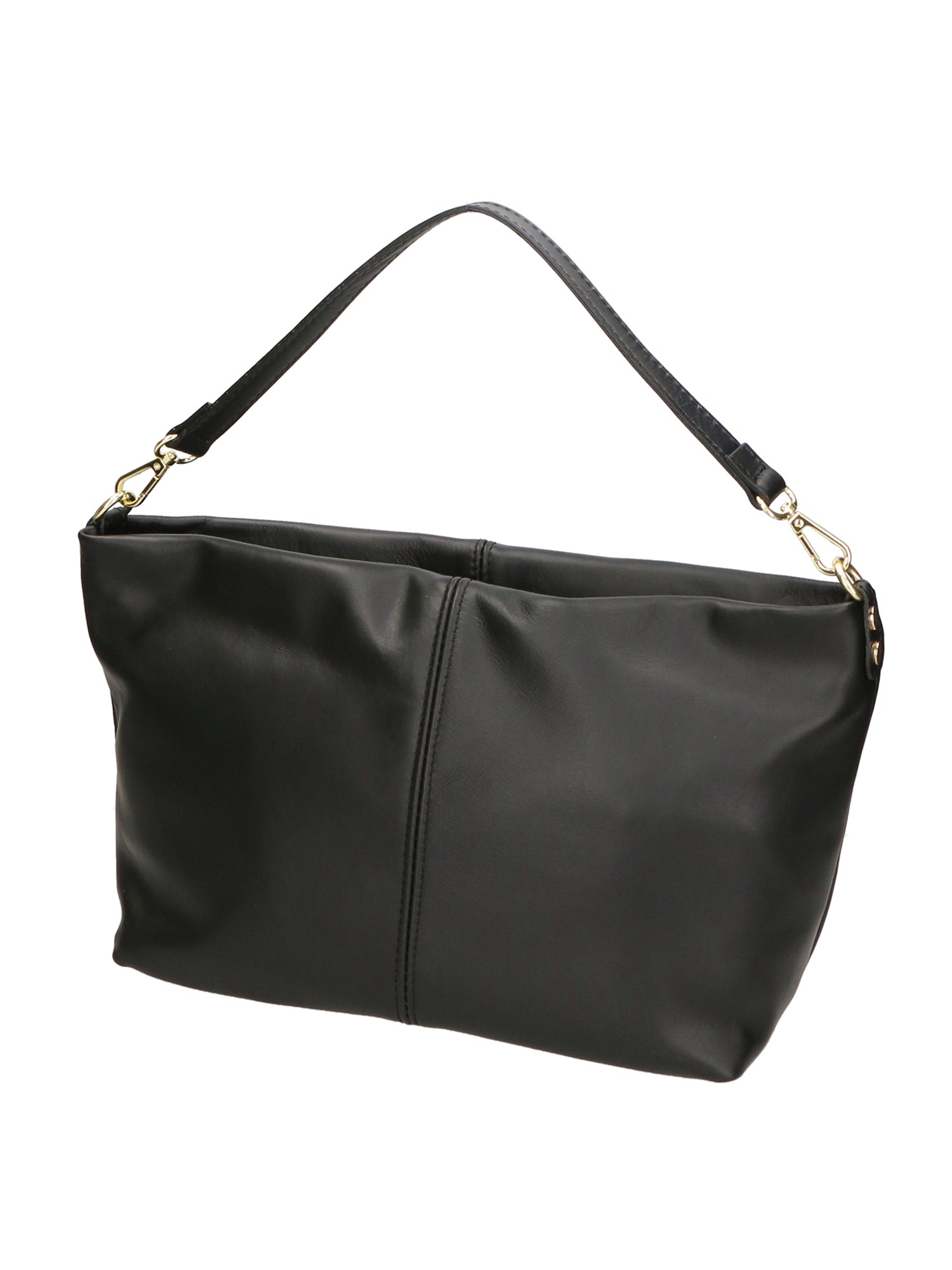 Ginevra Borsa a spalla da donna Vera pelle 05936-NERO BLACK Gave Lux