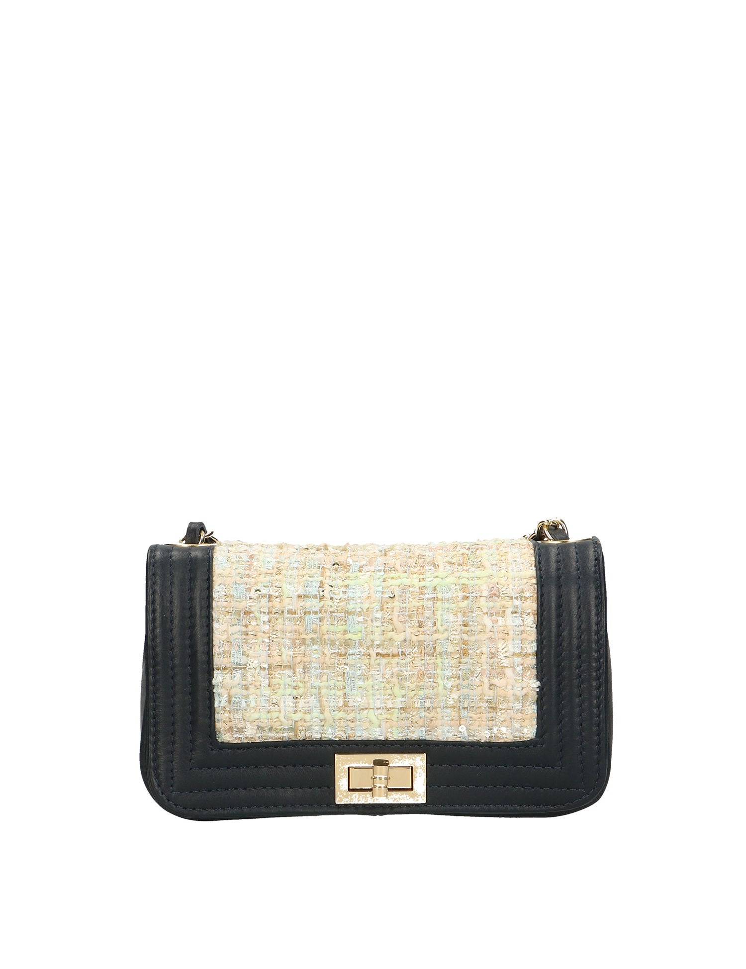 Florelle Borsa a tracolla donna Vera pelle 1511-BLU Gave Lux