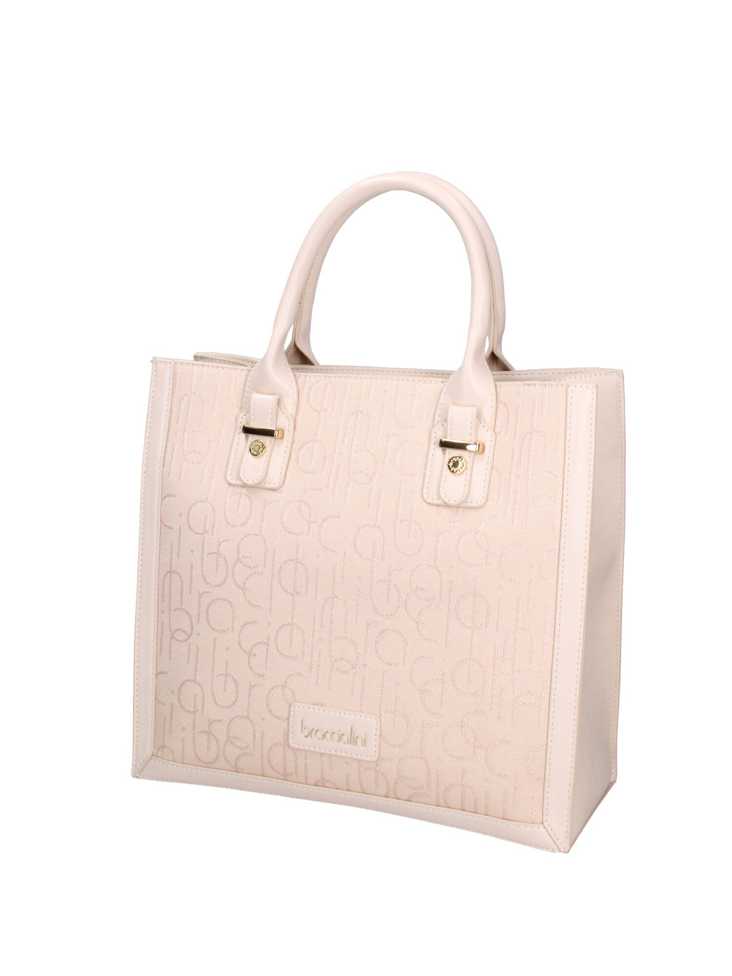 Oriana Chic Borsa a mano da donna 100% poliestere B16865-BEIGE Braccialini