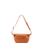Borsa a spalla unisex in vera pelle 100% cotone 4603-MIELE Alessia Firenze